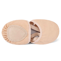 Sepatu Balet Ringan Custom Wanita Pria Anak Sol Kulit Kanvas Lembut OEM Pabrik Langsung Grosir Warna Logo Custom