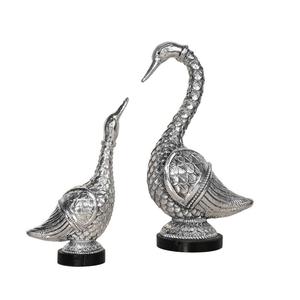 Escultura de pájaro de metal para decoración del hogar y mesa, águila dorada de bronce, adorno de aluminio, figura de pájaro para decoración de mesa. - Product Image 1
