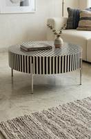 Table basse en bois de luxe personnalisable, qualité supérieure, style moderne, incrustation de nacre, art déco pour salon indien