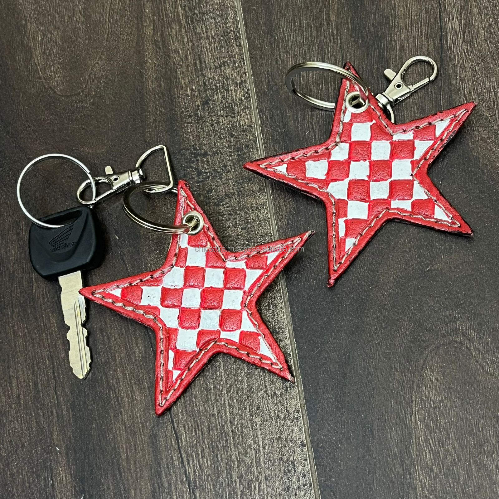 Damier rouge et blanc