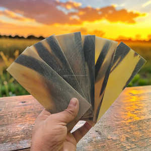 Placa de Cuerno de Búfalo Negro Natural, Material Ecológico Hecho a Mano para la Fabricación de Gafas, Precio al por Mayor - Product Image 5