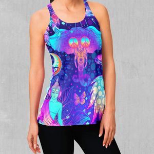 Camiseta sin mangas ligera de poliéster sublimado personalizada para mujer, ropa deportiva, tela reciclada, sin costuras, de secado rápido y transpirable - Product Image 4