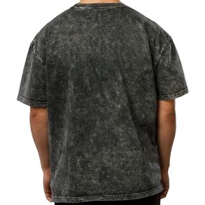 Camiseta Oversize Vintage para Hombre con Lavado Ácido, 280GSM, Algodón Pesado, Venta al por Mayor - Product Image 3