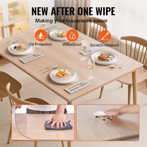Tappetino da Scrivania in PVC Opaco Spesso 1,5 mm, 36 X 60 Pollici, Copertura Rettangolare Impermeabile per Tavolo, Facile da Pulire, Protezione per Mobili - Product Image 4