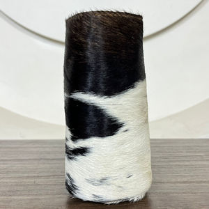 Vente en gros Refroidisseur de canette isotherme Refroidisseurs de bière en cuir de vachette Porte-bouteille en cuir de vachette Manchon personnalisé Coozies pour canettes - Product Image 4