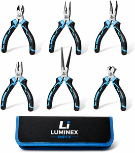 LUMINEX IMPEX LUB=113 <b>Long</b> <b>Nose</b> Stainless Steel Lightweight Smooth Work Jewelry Making Polishing Pliers for Bracelet Making DIY - Product Image 3