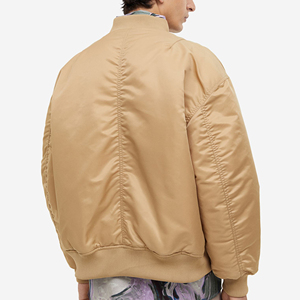 New <b>Winter</b> Wholesale Wear Bomber Letterman <b>Jacket</b> Plus Size Custom Color Satin <b>Jacket</b> Reversible Baseball <b>Winter</b> Bomber <b>Jacket</b> - Product Image 3