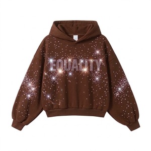 Sudadera con Capucha Premium Personalizada con Pedrería, Tejido 100% Algodón de Alto Gramaje, Estilo Urbano Unisex, Talla Grande, Venta al por Mayor - Product Image 5