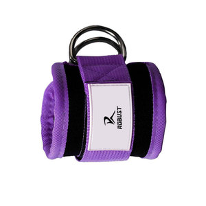 Sangles de cheville en cuir pour la musculation, la gym et le fitness - Antidérapantes, écologiques, respirantes, soutien de la cheville unisexe - Product Image 2