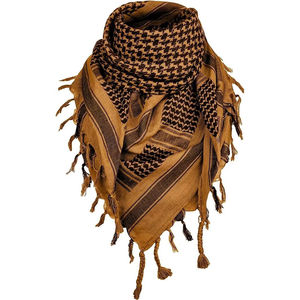 Pañuelo táctico árabe Keffiyeh para exteriores, Shemagh árabe para hombres y mujeres, protectores de cuello, hiyab musulmán, pañuelo táctico multifunción - Product Image 1