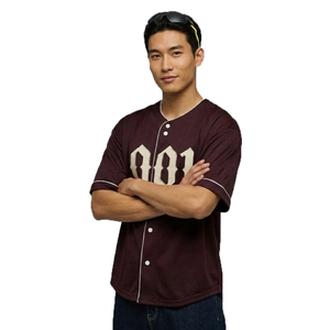 Camiseta de Béisbol OEM con Botones Completos, Camiseta de Béisbol de Alta Calidad para Hombre, Camiseta de Béisbol Personalizada para Hombre, Camiseta de Béisbol al por Mayor para Hombre - Product Image 1