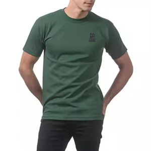 เสื้อยืดคอมเพรสชั่นผู้ชายขายตรงจากโรงงาน ราคาส่งดีที่สุด เป็นมิตรกับสิ่งแวดล้อม แห้งเร็ว ระบายอากาศได้ดี ผ้ายืดสแปนเด็กซ์/โพลีเอสเตอร์ โลโก้ด้านหน้า - Product Image 1