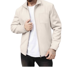 Chaqueta Varsity de punto impermeable para hombre de primera calidad, diseño personalizado y modernas mangas de piel sintética para invierno - Product Image 1