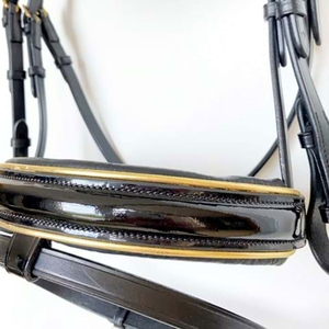 Brida y Riendas de Cuero para Caballo Hechas a Mano, Duraderas y Cómodas, para Equitación y Entrenamiento, Color Negro Cob, Venta al Por Mayor - Product Image 2