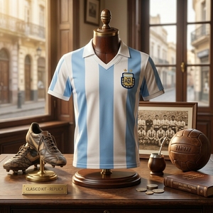 <b>Retro</b> Style <b>Football</b> Polo Shirt Athletic Sportswear for Team Event and Competition Collection - Product Image 1