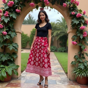 Hermosa Boho Gypsy Summer Fashion Wrap Hecho a mano Todo el día Cómodo Traje de baño Cubrir con Cascade Snowflake Floral Print - Product Image 6