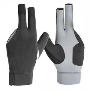Geo Brothers Custom Wholesale Lightweight Spandex Unisex Sports Finger Snooker Gloves <b>Hook</b> Loop Closure Size Customizable - Product Image 1