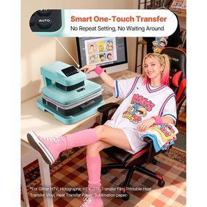 Pressa a Caldo Automatica 15x15 Pollici con Display Digitale, Macchina Rapida per Stampa Magliette con Rilascio Pressione Regolabile e Sblocco Automatico - Product Image 3