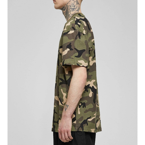 T-shirt unisexe streetwear imprimé camouflage, coupe ample en coton, décontracté, manches courtes, mode été - Product Image 3