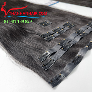 Super vente 100% Extensions de cheveux humains vietnamiens bruts de bonne qualité Clip-in droit avec prix d'usine pour Style de vague naturelle - Product Image 2