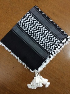 Ever Selling Black white Palestine Arafat Keffiyeh Scarf Square Cotton Kuffiyeh Ghutra Hatta Rafah Ghaza shemagh arab scarrf - Product Image 2
