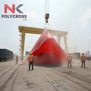 ฝาครอบท่าขนถ่ายคุณภาพดีที่สุด |   แผ่นพลาสติก PE/PVC เสริมความแข็งแรงสำหรับคลังสินค้า การขนส่ง และการป้องกันวัสดุจำนวนมาก - Product Image 6