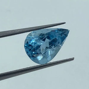Piedra Preciosa de Aguamarina Natural con Corte de Pera, Color Azul Cielo de Alta Calidad, 2.05 Quilates, Suelta, Suministro de Fábrica, Nueva Llegada, Hecha a Mano - Product Image 1