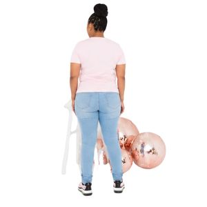 T-shirt graphique blanc et rose pour femme, manches courtes, col rond, décontracté, tendance, imprimé, confortable, haut de tous les jours, été - Product Image 4