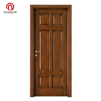 Porte d'entrée moderne en bois massif pour extérieur/intérieur, résistance au son et à la chaleur, surface finie, ouverture latérale, garantie de 3 ans pour usage en villa