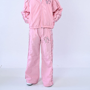 <b>Pink</b> Windbreaker Set Hooded Zipper <b>Waterproof</b> Breathable Eco-Friendly Unisex <b>Jacket</b> Pants Nylon Running Training - Product Image 6