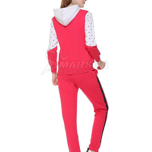 Pakistan Manufacturer Latest Design <b>Women</b> Tracksuit 100% Cotton Solid Color <b>Women</b> Tracksuit - Product Image 2