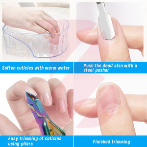 Cortacutículas Profesional de Acero Inoxidable con Recubrimiento de Titanio Multicolor Arcoíris, Servicio OEM, Tijeras para el Cuidado de las Uñas - Product Image 4