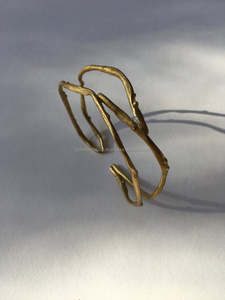 Organic Golden <b>Bracelet</b> for Women with Unique Design - Product Image 6