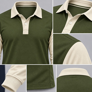 Camiseta de Rugby Personalizada para Hombre, Polo de Manga Larga, Jersey de Rugby de Algodón, Ropa Deportiva, Uniforme de Equipo, Fabricante Mayorista - Product Image 6