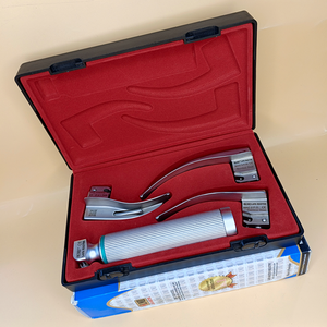 LAPA-733073-2-2 Laryngoscope Macintosh Fiber Optic 3 Blade 1-2-3 Set Adult Handle Premium Quality Blister Box Packed - Product Image 2