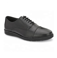 Chaussures Oxford Classiques Noires Souples - Cuir Indien Premium, Mode Élégante pour Hommes et Femmes, Fabrication et Fourniture de Kanpur