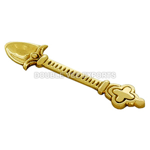 Embossed Brass Incense Spoon | Church Thurible Charcoal Scoop – DOUBLE VEE EXPORTS - Product Image 2