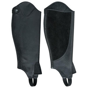 Slim Fit Lightweight Western English Riding <b>Chaps</b> Genuine Leather <b>Half</b> <b>Chaps</b> Zipper Closure Comfortable <b>Half</b> Leather <b>Chaps</b> - Product Image 1