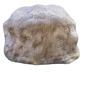 KNT Medium Rock Decorative <b>Artificial</b> <b>Stone</b> FRP Fiberglass Lightweight Durable Non-Toxic Unbreakable Modern Design Planter Pot - Product Image 1