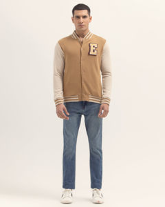 Veste universitaire en laine de qualité supérieure avec logo personnalisé pour hommes, fermeture à boutons, poches, style Letterman, veste de baseball, veste bomber. - Product Image 3