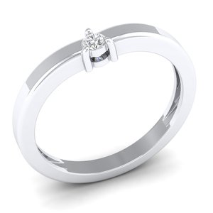 Anillos de Compromiso REYES de Diseño de Lujo en Plata de Ley 925 con Moissanita Certificada por GRA para Mujer, Joyería Fina Minimalista para Uso Diario - Product Image 2