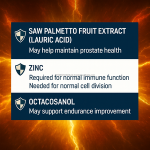 Tabletas de Octacosanol de Saw Palmetto de Alta Potencia con Ácido Laurílico de Zinc, Suplemento para Mejorar la Inmunidad para Hombres - Product Image 2