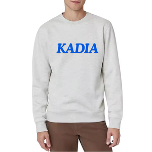 Sweat-shirt à col rond pour homme, coupe classique, manches longues, en coton tricoté, avec logo personnalisé imprimé sur le devant, vêtement décontracté pour l'automne - Product Image 3