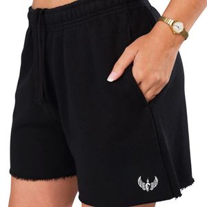 Womens Black Cotton Gymwear <b>Shorts</b> Elastic Waist Casual Workout Fitness Training <b>Lounge</b> Activewear Summer Comfort Wear - Product Image 5