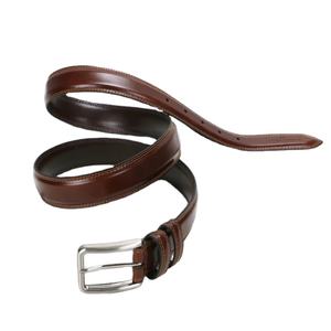 Ceinture en cuir marron style décontracté pour homme - Product Image 1