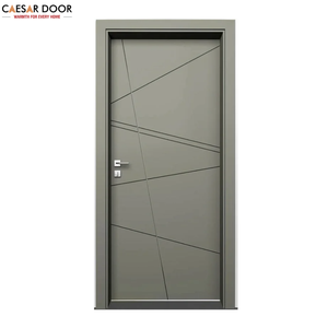 Portes de salle de bain minimalistes en bois polymère imperméable, résistantes aux termites, pour école, hôpital, hôtel, villa, intérieur, appartement - Product Image 1