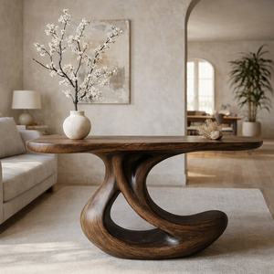 Mesa Consola de Madera Sólida de Alta Calidad, Hecha a Mano, de Lujo Moderno, para Uso en Hogar y Hotel, Muebles de Entrada, Decoración de Interiores de Villa - Product Image 4