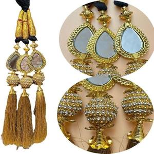 Accesorios para el Cabello Tradicionales Punjabi de la India, Pranda, Prandi, Trenza para el Cabello, Borla, Extensión de Cabello, Parandi Moderno Multicolor - Product Image 5