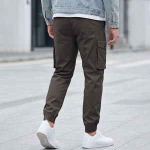 Pantalones Cargo Modernos para Hombre, con Cierre de Cordón, Puños Elásticos, Bolsillo Grande en el Muslo, Antiarrugas, Servicio OEM - Product Image 2