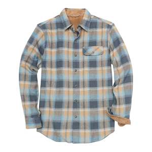 เสื้อเชิ้ตผ้าแฟลนเนลผู้ชาย แขนยาว คอปกพับได้ สไตล์ลำลอง ผ้าฝ้าย 100% สำหรับใส่ในฤดูใบไม้ร่วง ราคาคุ้มค่า กำลังเป็นที่นิยมอย่างมาก - Product Image 3